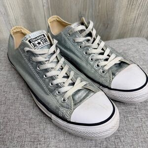 Converse All Star Metallic Gray Sneakers